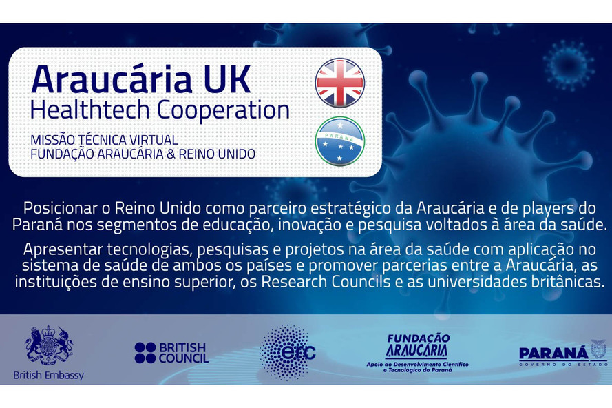 O Governo do Estado do Paraná, por meio da Fundação Araucária (FA), com o apoio da Superintendência Geral da Ciência, Tecnologia e Ensino Superior (Seti) e a Embaixada Britânica realizou, nesta segund
