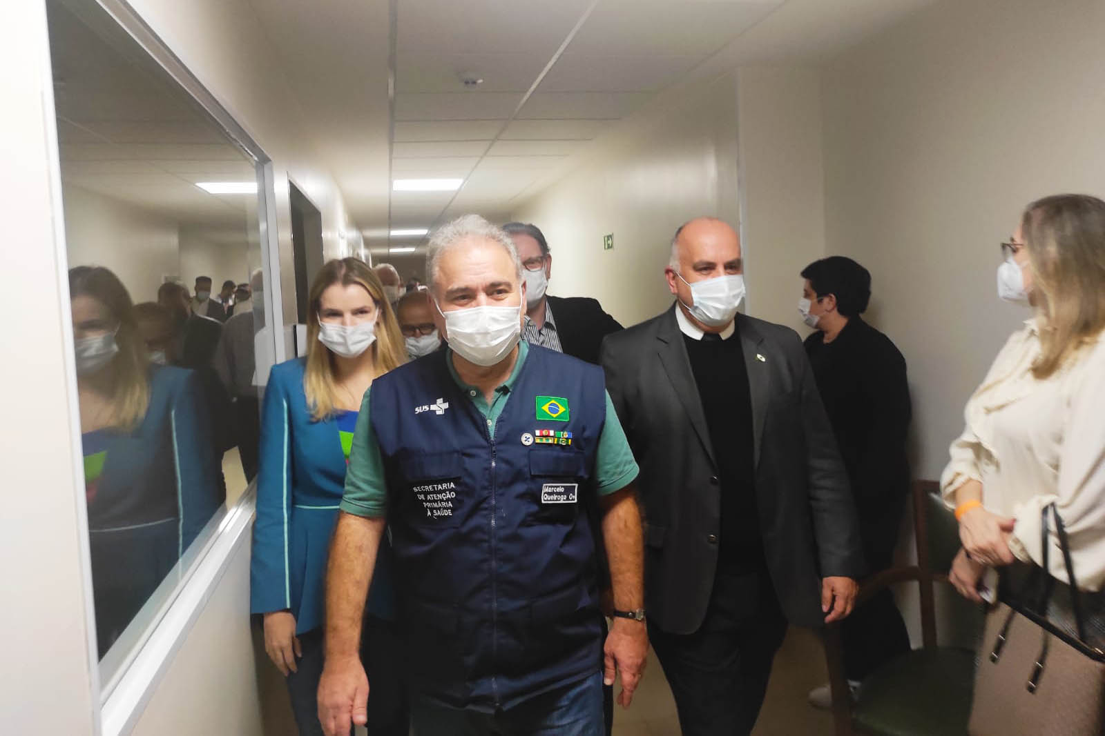 O secretário estadual da Saúde, César Neves, acompanhou uma visita do ministro da Saúde, Marcelo Queiroga, a Londrina, no Norte do Estado, nesta sexta-feira (3). Foto: SESA
