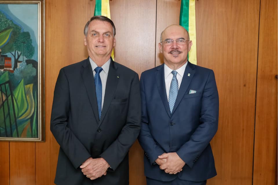 Milton Ribeiro, ex-ministro da Educação (MEC), com Presidente Bolsonaro