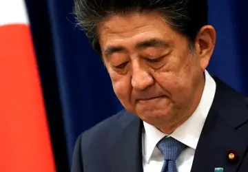 Ex-primeiro-ministro do Japão Shinzo Abe Foto: Franck Robichon/Pool via Reuters (28.ago.2020)