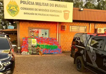 Polícia Militar apreende mais de uma tonelada de drogas no Oeste do Estado Foto: PMPR