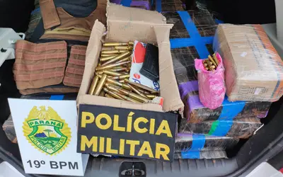Polícia Militar apreende mais de mil munições de fuzil em São José das Palmeiras, no Oeste